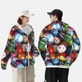 thumbnail image 3 of Rocae Easter Egg Print Breathable Sun Protection Hoodie Quick-Dry Lightweight Long Sleeve Hoodie Unisex Running Sports Shirt 3X-Large, 3 of 9