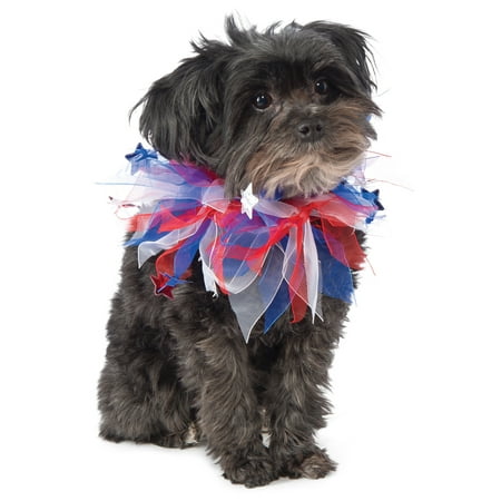 Patriotic 4th Of July Red White Blue Pet Dog Cat Scrunchie Collar
