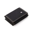 thumbnail image 1 of ITFABS Men 3-Fold Coin Purse, Canvas Wallet, Solid Color Fashion Slim Portable Card Pack, 1 of 4