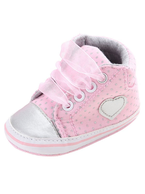 Infant Baby Girl Laces Ankle Shoes Soft 