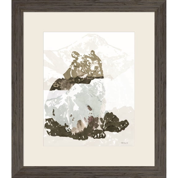Great Art Now Bear Impression 2 by Stellar Design Studio, Framed Wall Art, 21.5W x 24.5H, Animals Art