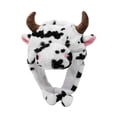 thumbnail image 4 of Gorro de felpa novedoso Macarena para fiesta Cosplay Ganado Bull Blanco, 4 of 6