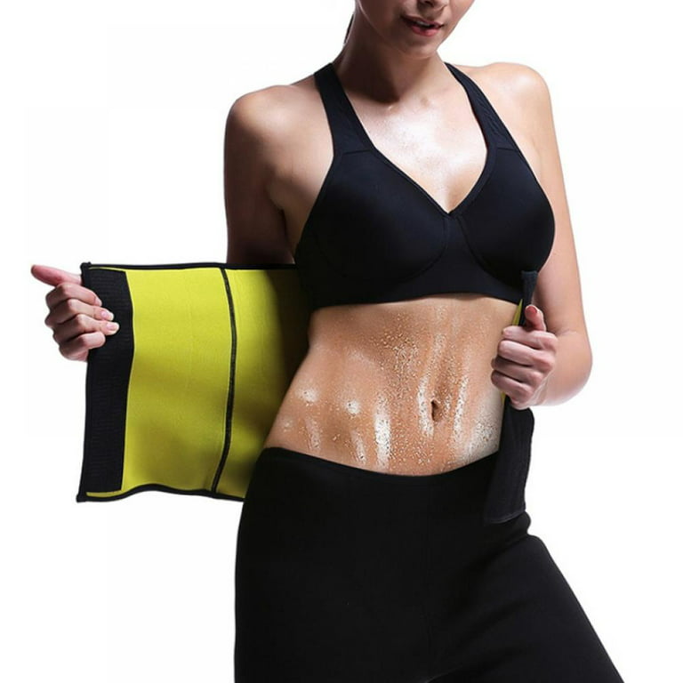 Velcro Neoprene Sweaty Slimming Shape Belt Sauna Effect Corset Waist Trainer  Plus Size Female Body Shapers Belly Stomach Shaper 
