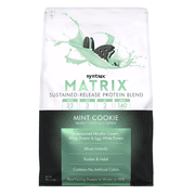 Syntrax Matrix Sustained Release Protein Powder - 9 Flavors and 3 Sizes! Size: 5LB Bag, Flavor: Mint Cookie