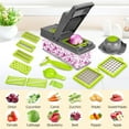 Vegetable Chopper,Pro Food ChopperSlicer Dicer Cutter8 Blade