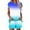 Blue, variant on Women Summer Outfits Stylish Women's Shorts Suit Set For Everyday Wear Comfortable Summer Fashion Versatile Sporty Outfit With Drawstring Design