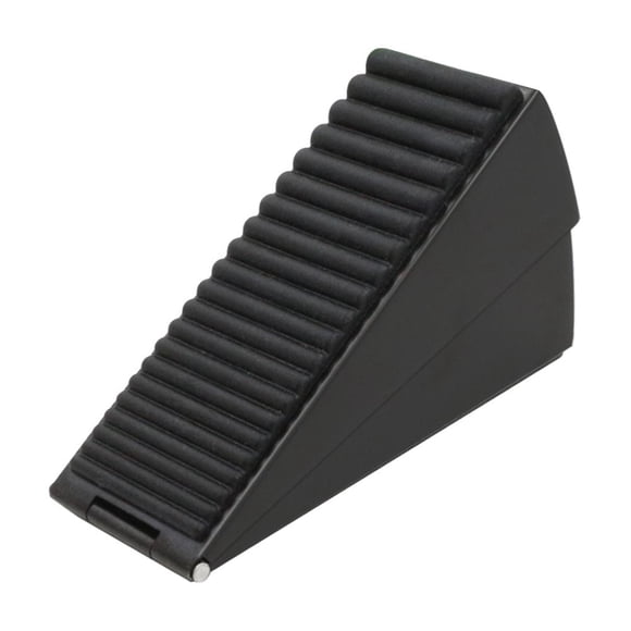 Door Wedge Black Rubber Heavy Duty Stop Strong Stopper Non Jammer Slip Jam