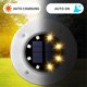 thumbnail image 3 of Solar Ground Lights, 8 LED Solar Powered Disk Lights Outdoor Waterproof Landscape Lawn Lighting for Garden Yard Deck Walkway Patio Pathway (8, Warm Wh, 3 of 4