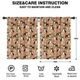 thumbnail image 2 of Blackout Kids Curtains,Boston Terrier and Flower Childrens Insulated Curtains Set Of 2,Bedroom Essentials,Toddler Room Decor 42"x54"(106x137cm), 2 of 4