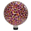 10" Mosaic Gazing Ball - Pink/Yellow