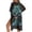 Black-Skull Rose, variant on SCRAWLGOD Hummingbird Floral Print Women's Swimsuit Coverup Loose Lightweight Bathing Suit Cover Up Soft Half Sleeve Swimsuit Cover Up for Pool Party