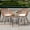 Yellow/Beige, variant on Tappio 3 Piece Outdoor Wicker Furniture Patio Bistro Set, PE Rattan Patio Chairs Set w/Table & Cushions, Modern Outdoor Patio Furniture for Porch Poolside Garden, Beige