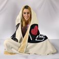 thumbnail image 4 of I Love Cats Hoodie Blanket for Cat Lovers, 4 of 4