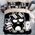 thumbnail image 2 of Dibujos animados BadBadtz-maru de cuatro piezas anime estilo japonés ropa de cama para niños funda de edredón estampado conjunto de tres piezas, 2 of 5