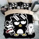 thumbnail image 2 of Dibujos animados BadBadtz-maru de cuatro piezas anime estilo japonés ropa de cama para niños funda de edredón estampado conjunto de tres piezas, 2 of 5