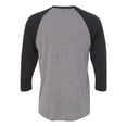 thumbnail image 2 of Next Level - Tri-Blend Three-Quarter Sleeve Baseball Raglan Tee Shirt, 2 of 3