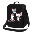 thumbnail image 1 of Pinky And The Brain Sac à Lunch Isolé Portable Réutilisable avec Fermeture Éclair pour Hommes et Femmes Travail Pique-Nique Voyage Camping, 1 of 5