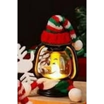 karymi Mini Snowman Lantern with Hat Scarf LED Light Up Holiday Decor for Indoor Outdoor Christmas Kids Christmas Gifts Weekly Deal Weekly Deal Wholesale