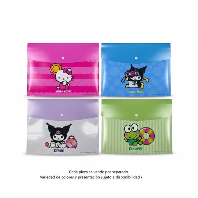 Carpeta MyShop Hello Kitty y sus amigos Tamaño Carta Varios Modelos 2 Piezas
