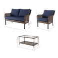 Mainstays Tuscany Ridge 4 Piece Conversation Set, Blue