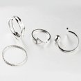 thumbnail image 3 of 4Pcs Simple Stacking Wedding Rings Adjustable Knuckle Rings Set for Women and Girls, 3 of 6