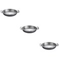 thumbnail image 4 of 3pcs Stainless Steel Pot Double Handle Pan Multi-function Paella Pan Korean Style Pot Kitchen Cooking Pan, 4 of 4
