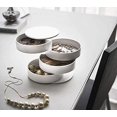 thumbnail image 2 of Lishi 360° Rotating White Jewelry Box - 10x10x10cm, 2 of 5