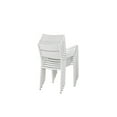 thumbnail image 2 of Benjara Meta 22 Inch 6 Piece Dining Chair Set, White Aluminum Frame, Stackable, 2 of 5