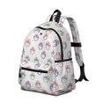 thumbnail image 2 of Unicorn and Flower White Pattern Cute School Backpack with Padded Back and Adjustable Shoulder Straps 13.4"x11"x4.7", 2 of 5