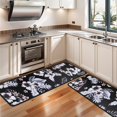 thumbnail image 3 of Kitchen Rugs Sets Of 2,Pioneer Flower Floral Print Pattern Anti Fatigue Kitchen Mat Rugs Non Slip Washable,Decorative Kitchen Floor Mats for Kitchen,Sink,Laundry,17"x47"+17"x47", 3 of 5