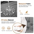thumbnail image 4 of Porch Swing Cushions Outdoor, Waterproof 4" Thick 2–3 Seat Outdoor Swing Seat Cushion with Ties for Garden & Porch, 4 of 6
