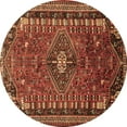 thumbnail image 1 of Ahgly Company Indoor Round Persian Brown Traditional Area Rugs, 4' Round, 1 of 4