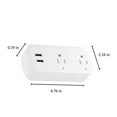 thumbnail image 3 of NARABB Smart Plug WiFi Outlet With Remote Control & Timer Function Work With & Assitant 16A Smart Socket 2 Outlets No Hub Required 2.4G Wi-Fi On-ly, 3 of 8