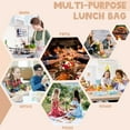 thumbnail image 4 of Bolsa de almuerzo Bluboon, aislante de pana, reutilizable, de gran capacidad, 4 of 8