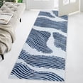 thumbnail image 3 of FairOnly 2'x6' Blue Washable Runner Rugs for Hallway Abstract Ocean Print Rug Runner Rugs Laundry Entryway Modern Low Pile Rug for Kitchen, 3 of 7