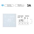 thumbnail image 3 of Pantalla LCD de control de aplicación de controlador de temperatura de termostato digital inteligente Wi-Fi, 3 of 8