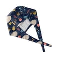 thumbnail image 3 of Scrub Caps Women Nurse Surgical Hat with Buttons Adjustable Bouffant Hats Working Cap Ponytail Holder Tie Back, 3 of 4