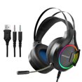 thumbnail image 2 of Gwong Electrónica A1 A2 Auriculares con cable Luminoso RGB Light Gaming Auriculares con micrófono para escritorio, 2 of 6