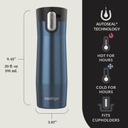 Contigo AUTOSEAL West Loop Vacuum-Insulated Stainless Steel Travel Mug with Easy-Clean Lid, 20 oz