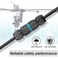 thumbnail image 2 of nipocaio IP68 Waterproof Electrical Connector - 3 Wire Cable Connector Outdoor Waterproof Junction Box, Domino Waterproof Junction Box for 9 to 12 mm Cable (4 Pcs), 2 of 5