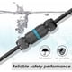 thumbnail image 2 of Conector eléctrico impermeable IP68 - Conexión de cable de 3 hilos Caja de conexiones impermeable para exteriores, Caja de conexiones impermeable Domino para cable de 9 a 12 mm (4 piezas), 2 of 5