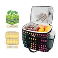 thumbnail image 2 of FORMRS Insulated Cooler Bag 24 Cans Capacity Soft Leakproof Lunch Box with Side Pockets, Pink Block Pattern, 2 of 7