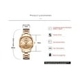 thumbnail image 5 of POEDAGAR Montre de Mode Décontractée pour Femmes Blanche de Luxe à Quartz en Acier Inoxydable, Étanche, avec Date Complète, 5 of 5