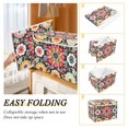 thumbnail image 2 of Yayeee Collapsible Storage Bin with Lid Fabric Closet Decorative Basket with Handles, Colorful Floral Pattern, 2 of 7