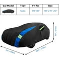 thumbnail image 2 of Car Cover Waterproof All Weather for Automobiles, Outdoor Heavy Duty Full Exterior Covers for Sedans(178"-185"), 2 of 17