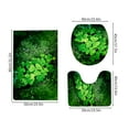 thumbnail image 3 of Amzcrzy Carpeting Carpeting Toilet Floor Mat U-Shape Foot Mat Bathroom Bathroom Mat Printing Modern Mat Toilet Door Mat Three Sets Bathroom Rugs Bathroom Decor Home Decor Bath Mat Area Rug, 3 of 7