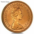 Collectible Old British Gold Sovereign Coin Avg Circ (Random Year ...