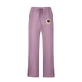 thumbnail image 4 of DPTALR Men's Print Casual Elastic Waist Pocket Trousers,Sport Style,Purple Big and Tall Men L, 4 of 4