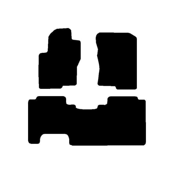 Carpet Floor Mats, Custom Fit, Black, 3-Piece Set, Fits 2018-2021 Nissan Frontier King Cab, Made in USA