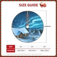 thumbnail image 2 of Defioc Mountain Cottage In Snow for Christmas Tree Skirt Snowman Xmas Tree Skirt Farmhouse Christmas Decorations Tree Mat for Holiday Party Decor-36", 2 of 6